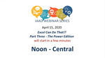 Excel can do that!? Part 3: The power edition by David Cornell CAE, MAI
