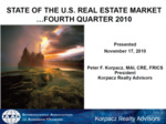 IAAO Quarterly Market Update Q4 2010 Webinar by Peter F. Korpacz