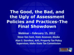 The Good and Bad of Assessment Policies/Practices Webinar