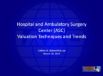 Valuation of Hospitals and Surgical Centers