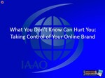 What You Don't Know Can Hurt You: Online Branding by Tina Morton and Tiffany Seward
