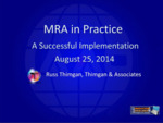 MRA In Practice by Russ Thimgan