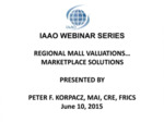 Regional Mall Valuations...Marketplace Solutions by Peter F. Korpacz